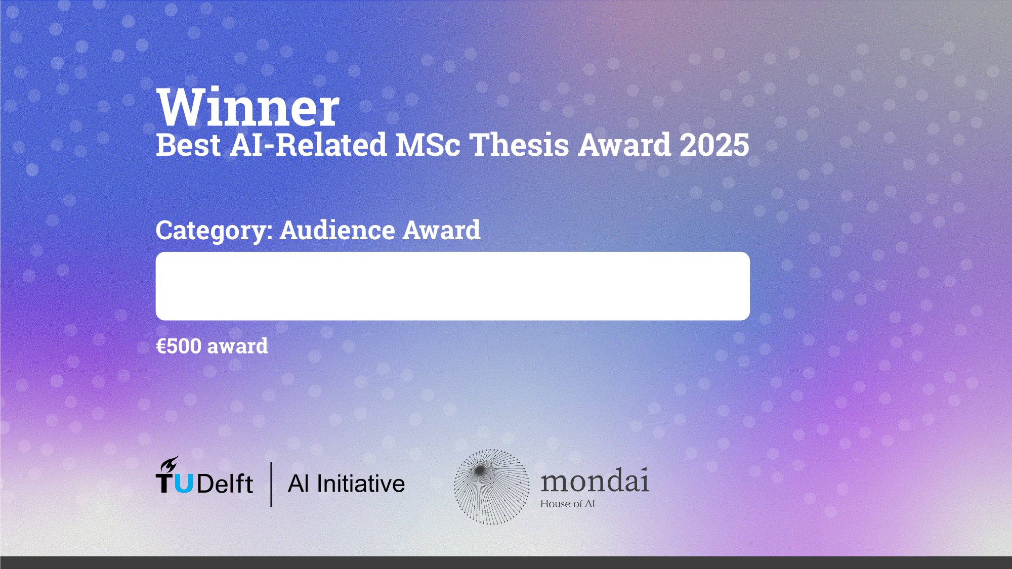AI Thesis Award